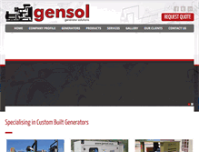 Tablet Screenshot of gensol.co.za